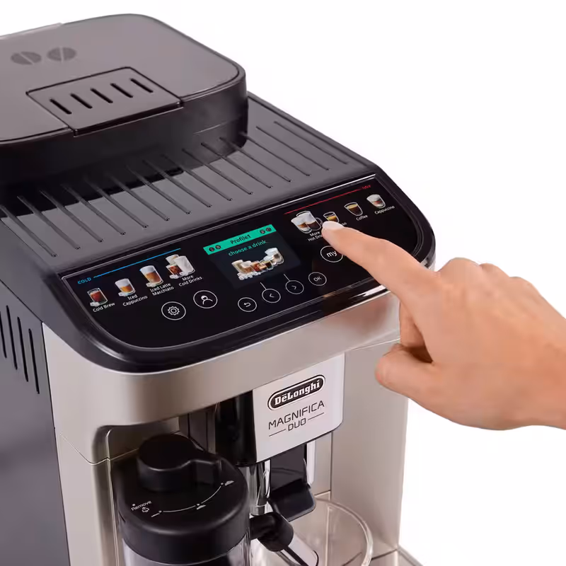 Macchina Automatica per Caffè Magnifica Duo ECAM332.80.SXB Argento 15bar Chicchi