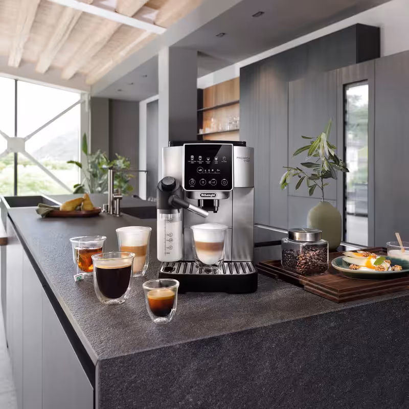 Macchina automatica per caffè in chicchi Magnifica Start ECAM220.80.SB Argento 15bar