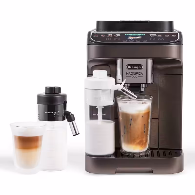 Macchina Automatica per Caffè Magnifica Duo ECAM330.80.TXB Titanio 15bar Chicchi