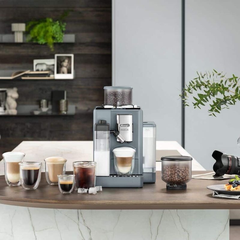 Macchina automatica per caffè Rivelia EXAM440.55.G Grigio 19bar Chicchi