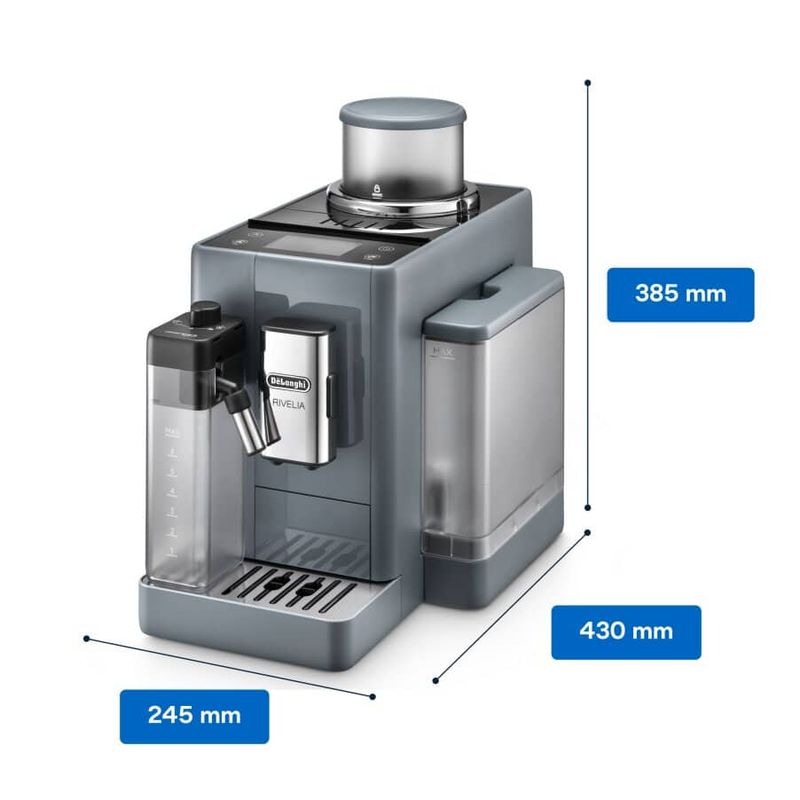 Macchina automatica per caffè Rivelia EXAM440.55.G Grigio 19bar Chicchi