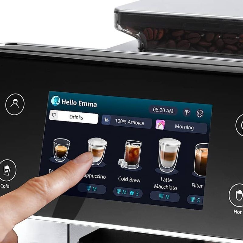 Macchina automatica per caffè PrimaDonna Aromatic ECAM630.55.SM Argento 19bar