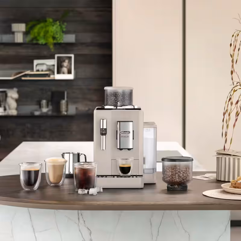 Macchina automatica per caffè Rivelia EXAM440.35.BG Beige 19bar Chicchi