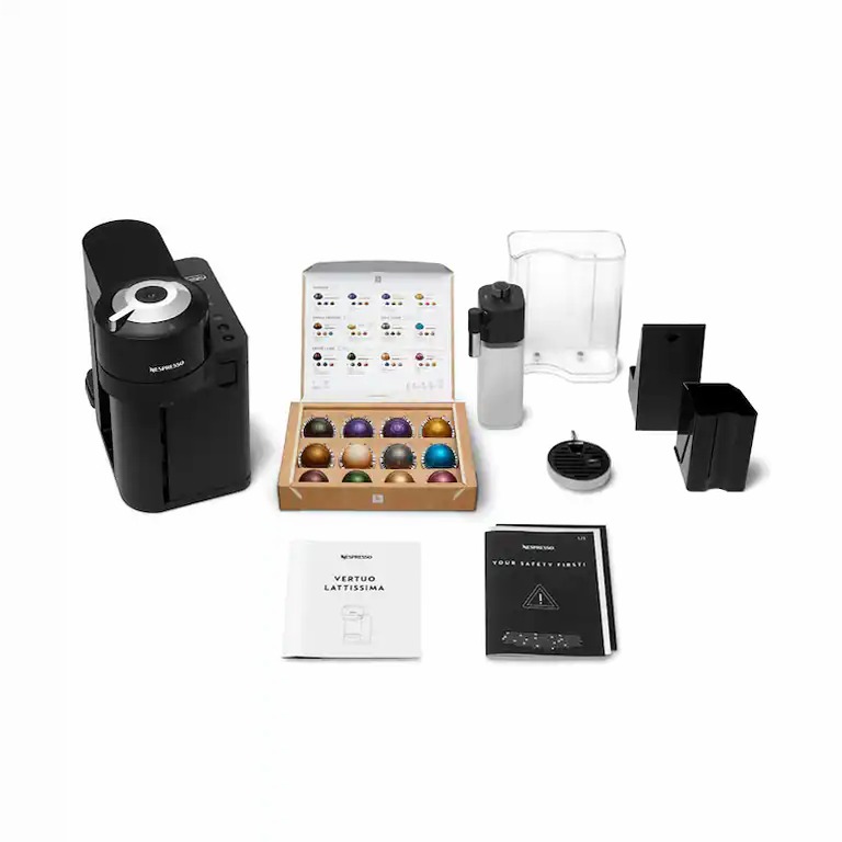 Macchina da caffè Vertuo Lattissima Nespresso ENV300.B Nero
