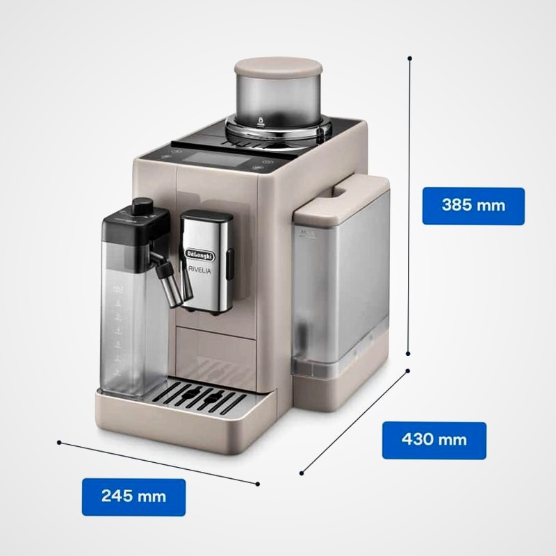 Macchina automatica per caffè Rivelia EXAM440.55.BG Beige 19bar Chicchi