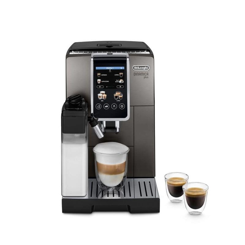 Macchina automatica per caffè Dinamica Plus ECAM380.95.TB Titanio 15bar Chicchi