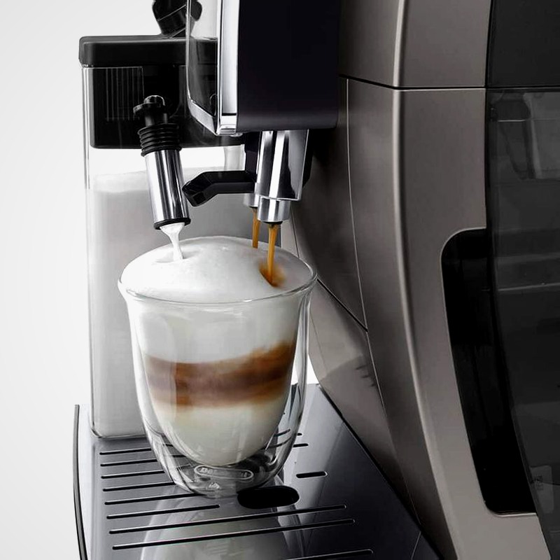 Macchina automatica per caffè Dinamica Plus ECAM380.95.TB Titanio 15bar Chicchi