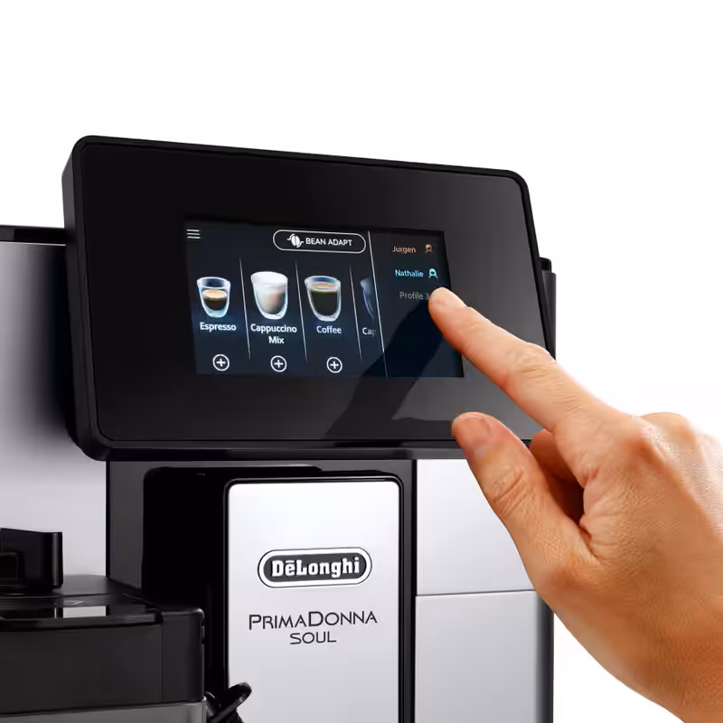 Macchina automatica per caffè PrimaDonna Soul ECAM612.55.SB Argento 19bar Chicchi