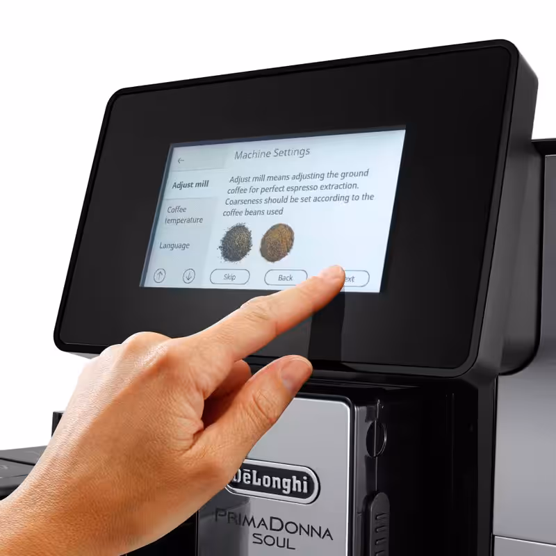 Macchina automatica per caffè PrimaDonna Soul ECAM612.55.SB Argento 19bar Chicchi