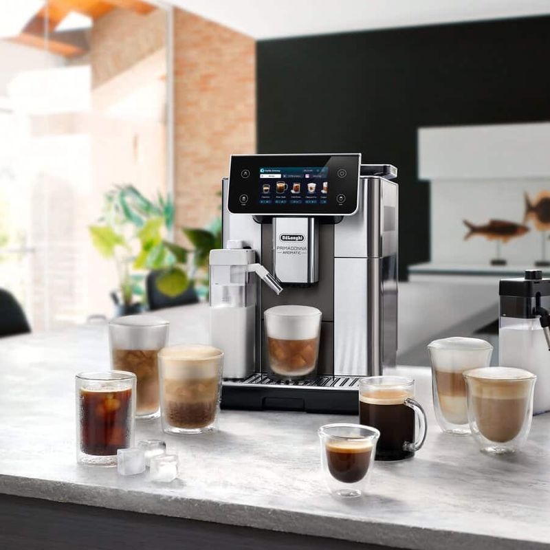 PrimaDonna Aromatic ECAM630.75.TM - Macchina per caffè in chicchi Titanio 19bar