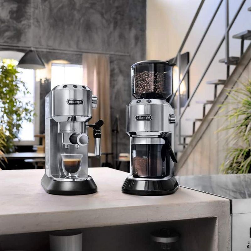 Macchina da caffè espresso manuale ECKG6821.M e macinacaffè elettrico Argento 15bar
