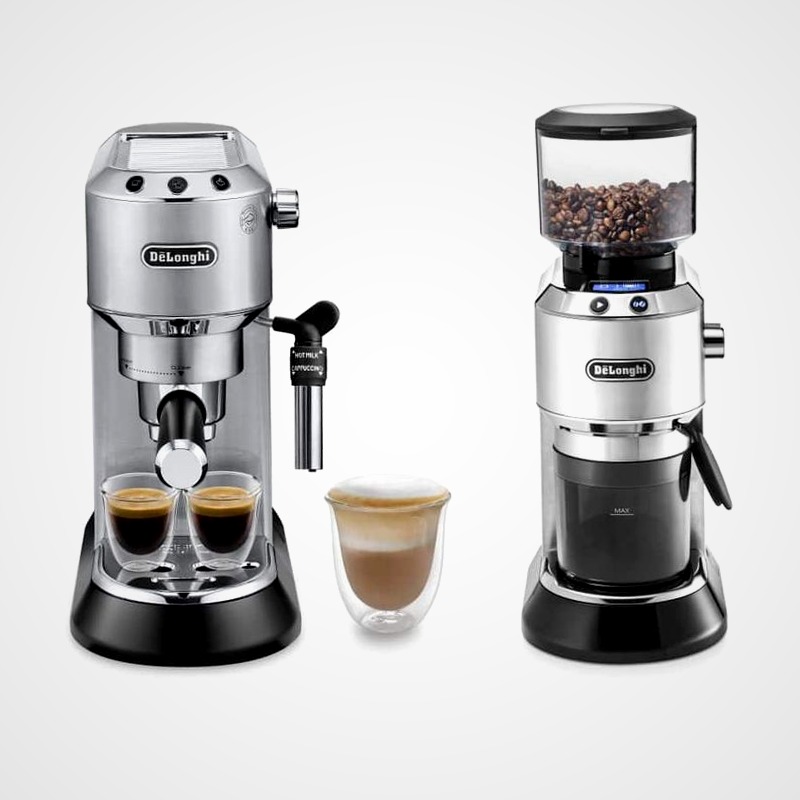 Macchina da caffè espresso manuale ECKG6821.M e macinacaffè elettrico Argento 15bar