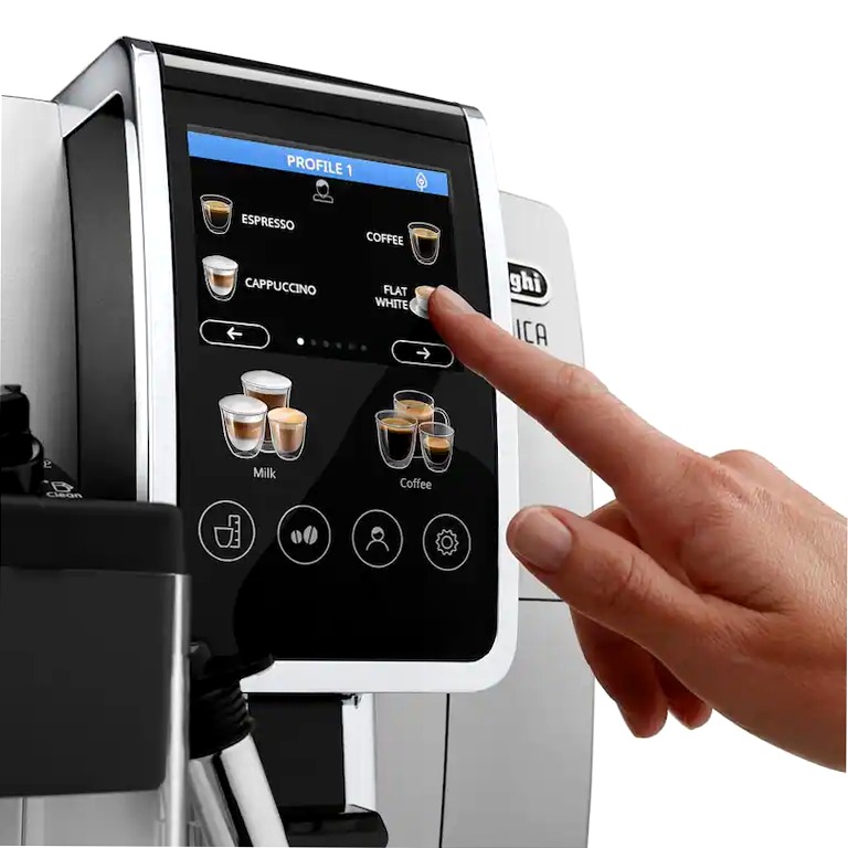 Macchina automatica per caffè Dinamica Plus ECAM380.85.SB Argento 15bar Chicchi