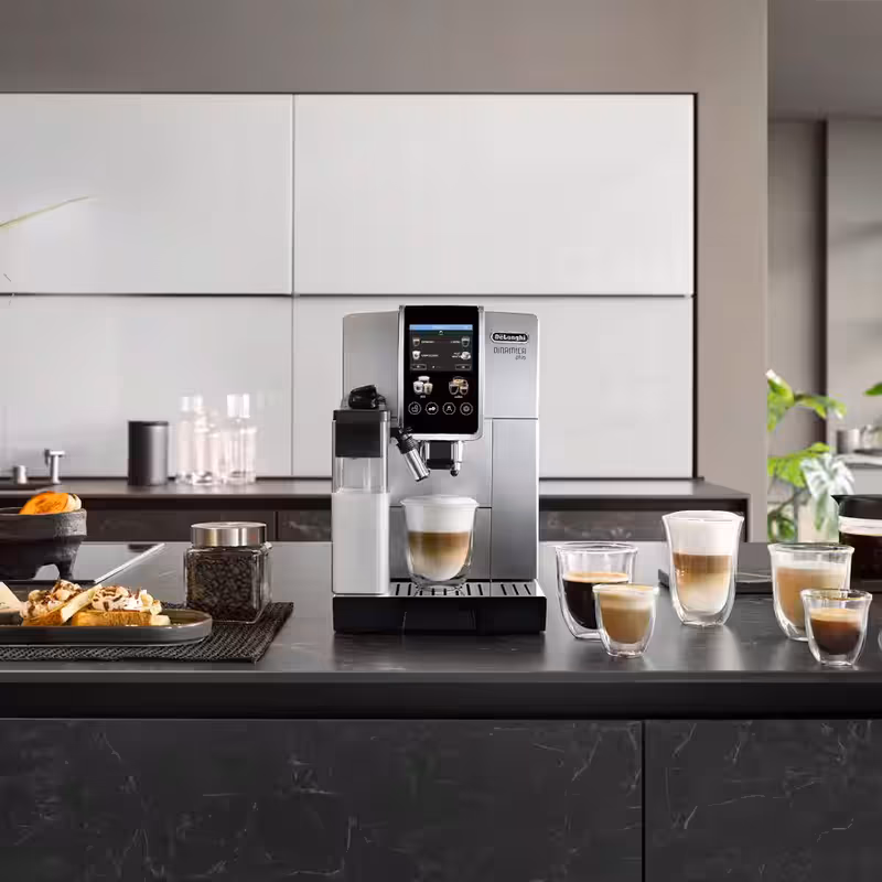 Macchina automatica per caffè Dinamica Plus ECAM380.85.SB Argento 15bar Chicchi