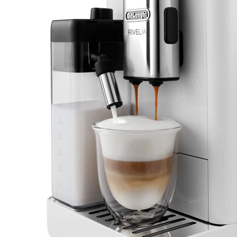 Macchina automatica per caffè Rivelia EXAM440.55.W Bianco 19bar Chicchi
