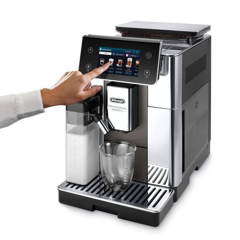 Macchina automatica PrimaDonna Aromatic ECAM630.75.TSM Titanio 19bar Chicchi