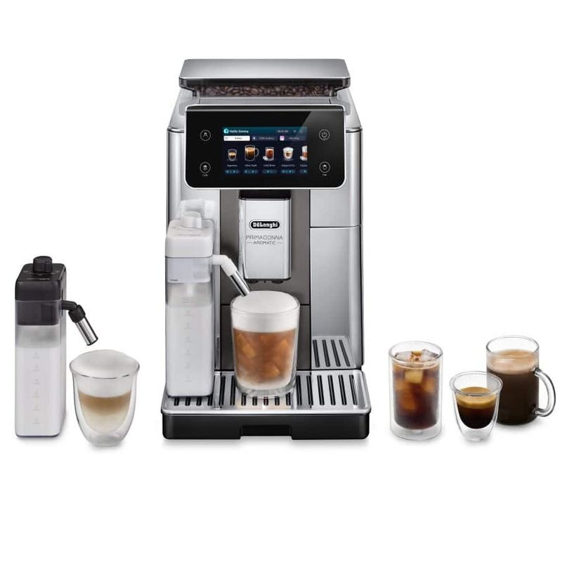 Macchina automatica PrimaDonna Aromatic ECAM630.75.TSM Titanio 19bar Chicchi