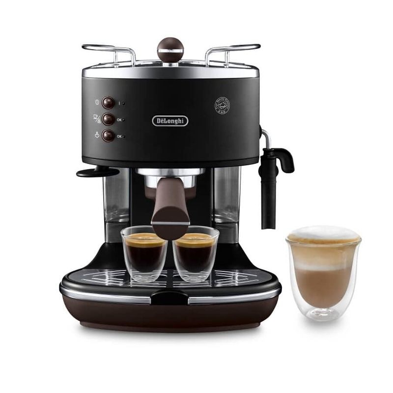 Macchina da caffè espresso manuale Icon Vintage ECOV311.BK Nero 15bar