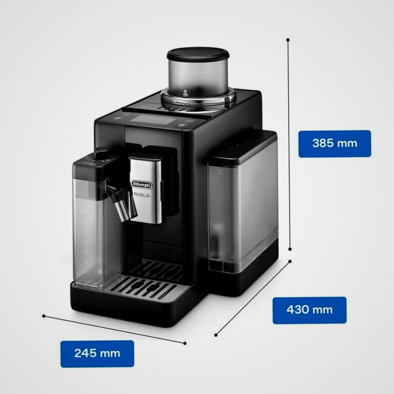 Macchina automatica per caffè in chicchi EXAM440.55.B Nero 19bar