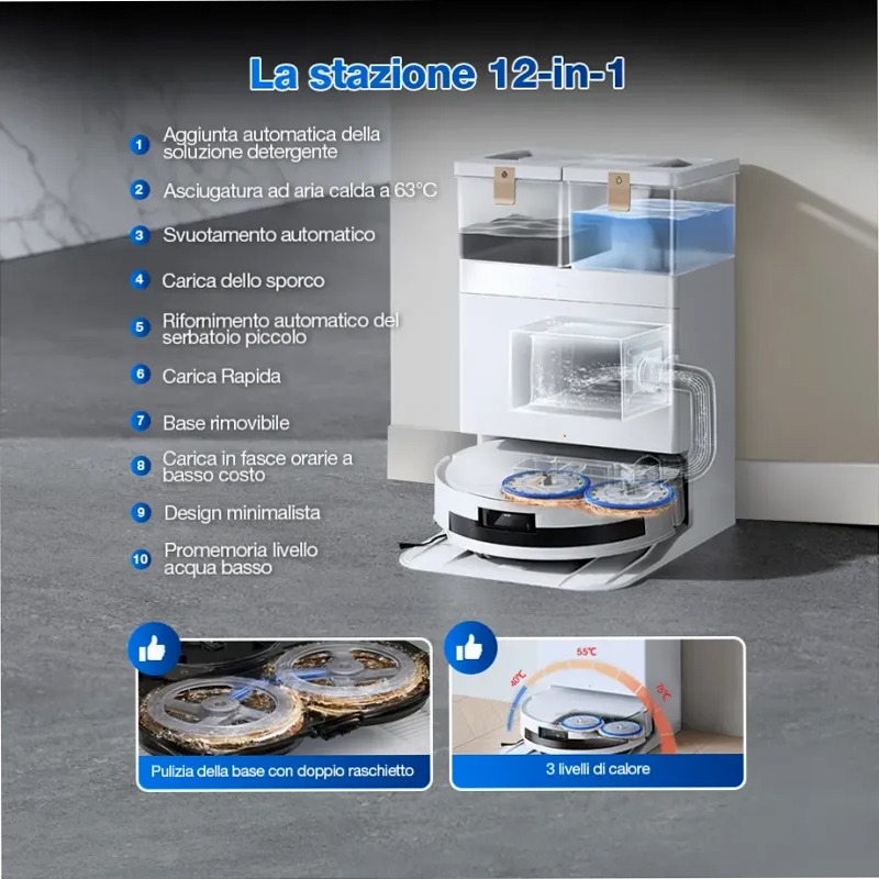 DEEBOT T50 MAX PRO OMNI Gen2 Bianco