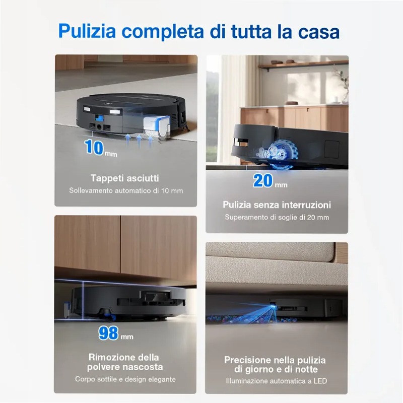 DEEBOT T80 OMNI Nero 63.6w