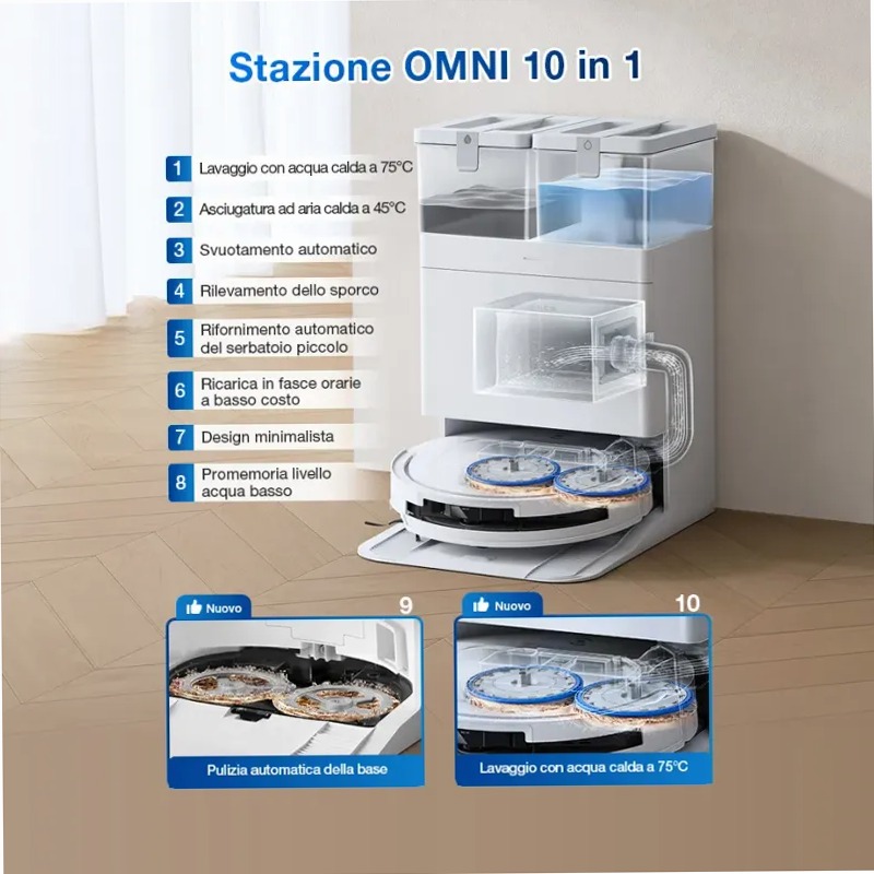 DEEBOT T50 OMNI Gen2 Bianco