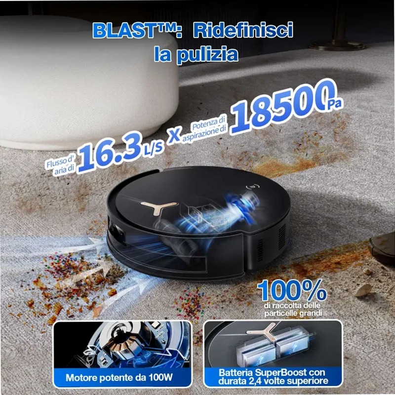 DEEBOT T50 MAX PRO OMNI Nero