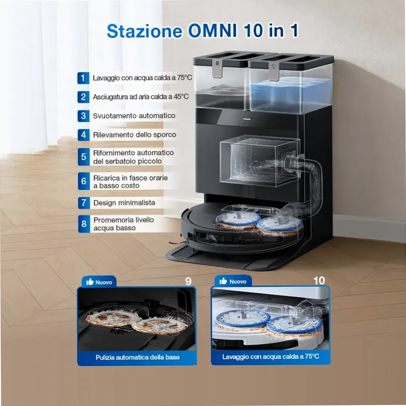 DEEBOT T50 OMNI Gen2 Nero