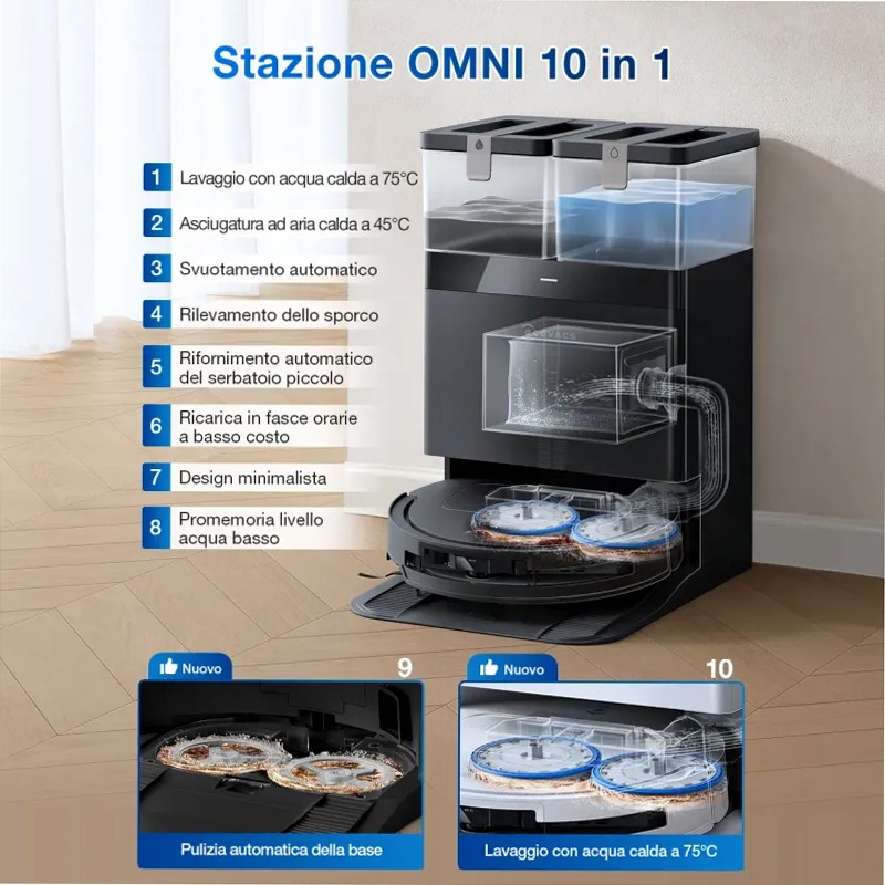 DEEBOT T50 OMNI Nero