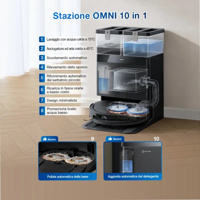 DEEBOT T50 PRO OMNI Gen2 Nero