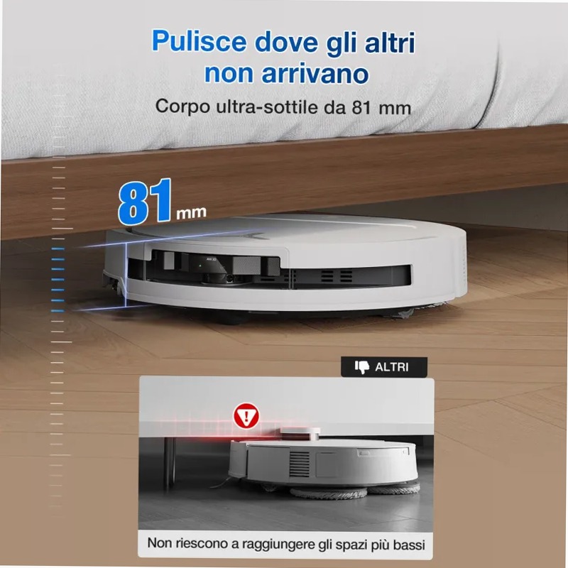 DEEBOT T50 PRO OMNI Bianco 63w