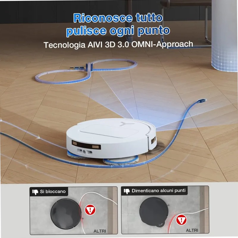 DEEBOT T50 PRO OMNI Bianco 63w