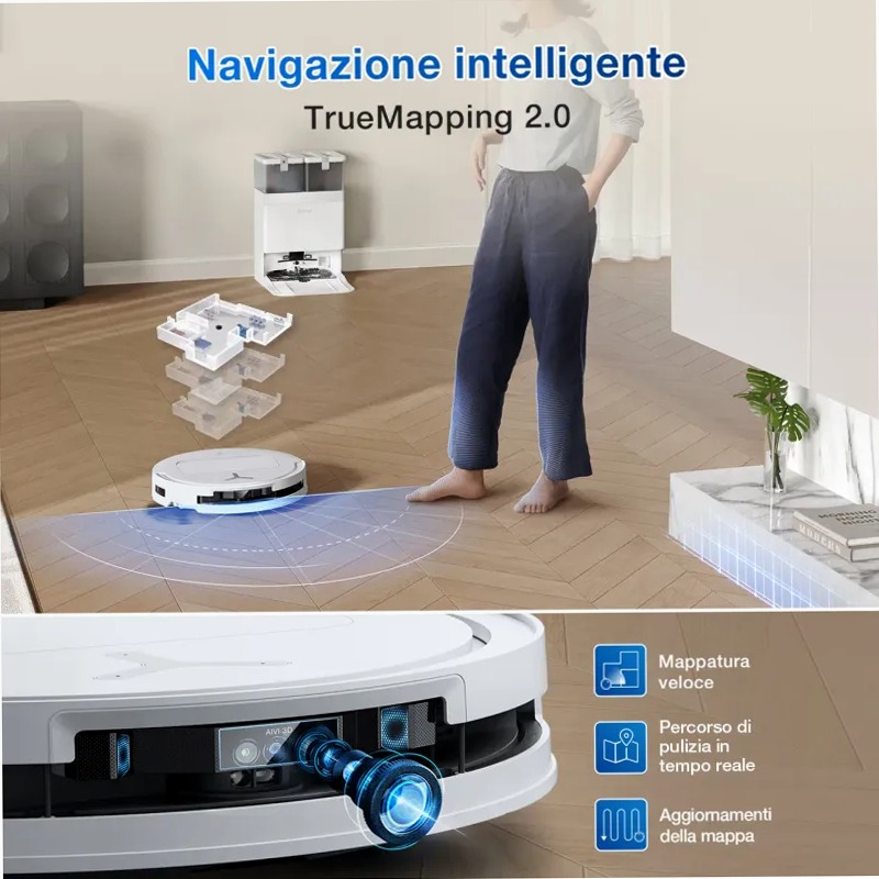 DEEBOT T50 PRO OMNI Bianco 63w