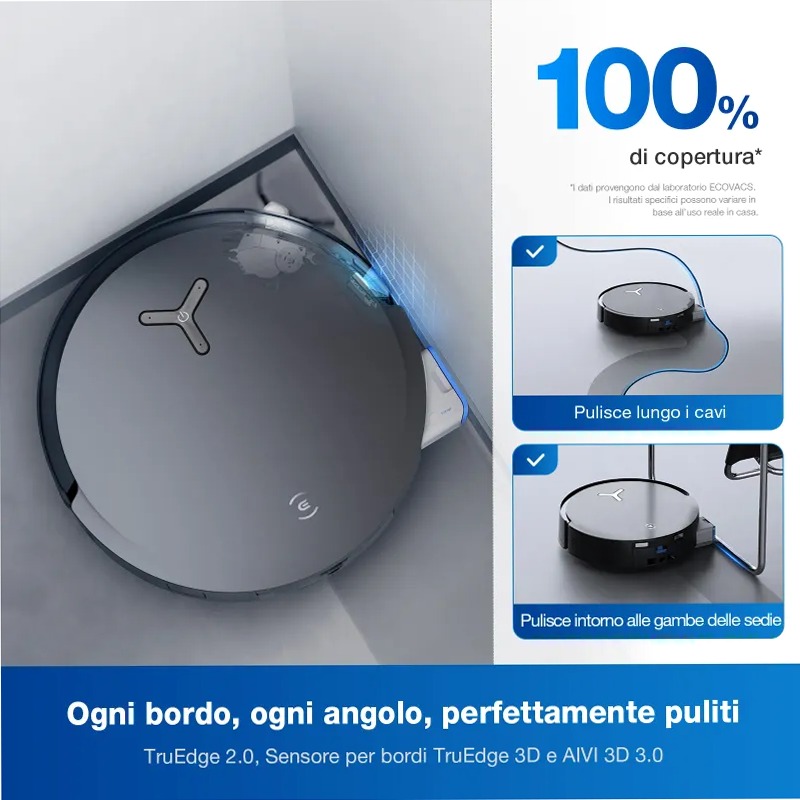 DEEBOT X8 OMNI Nero 63w