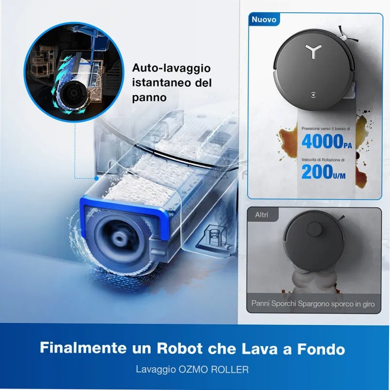 DEEBOT X8 OMNI Nero 63w