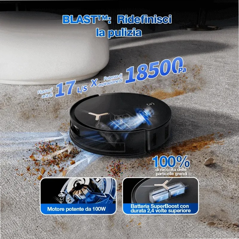 DEEBOT T50 MAX PRO OMNI Gen2 Nero