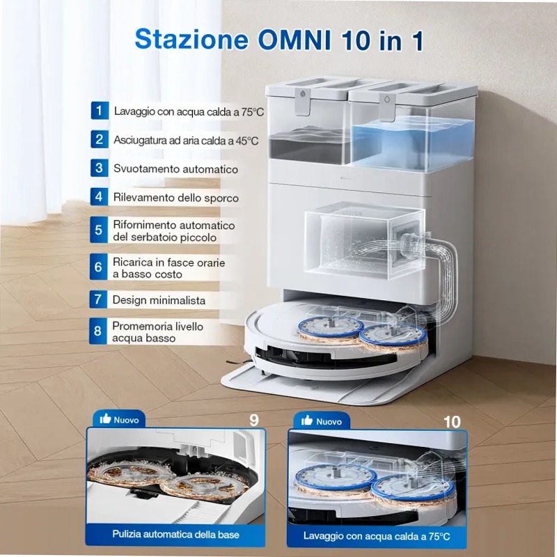 DEEBOT T50 OMNI Bianco