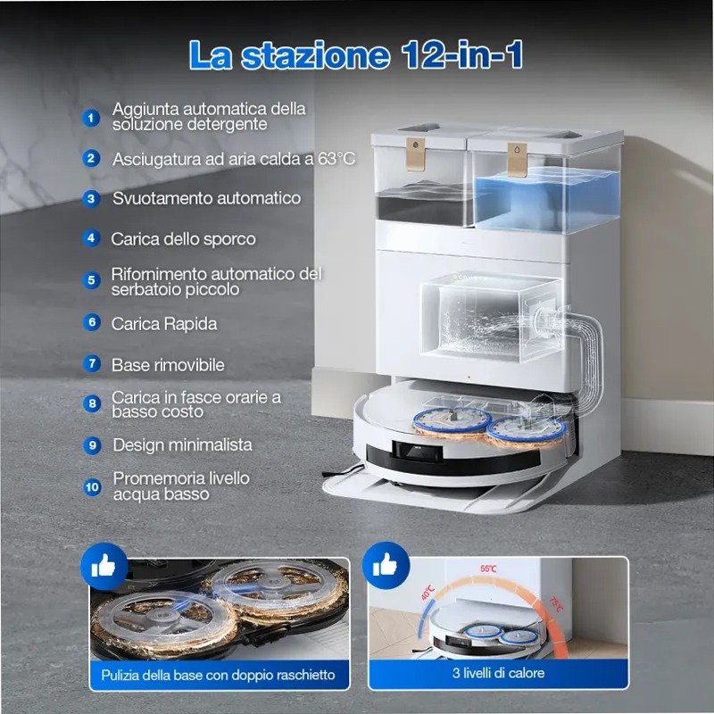 DEEBOT T50 MAX PRO OMNI Bianco