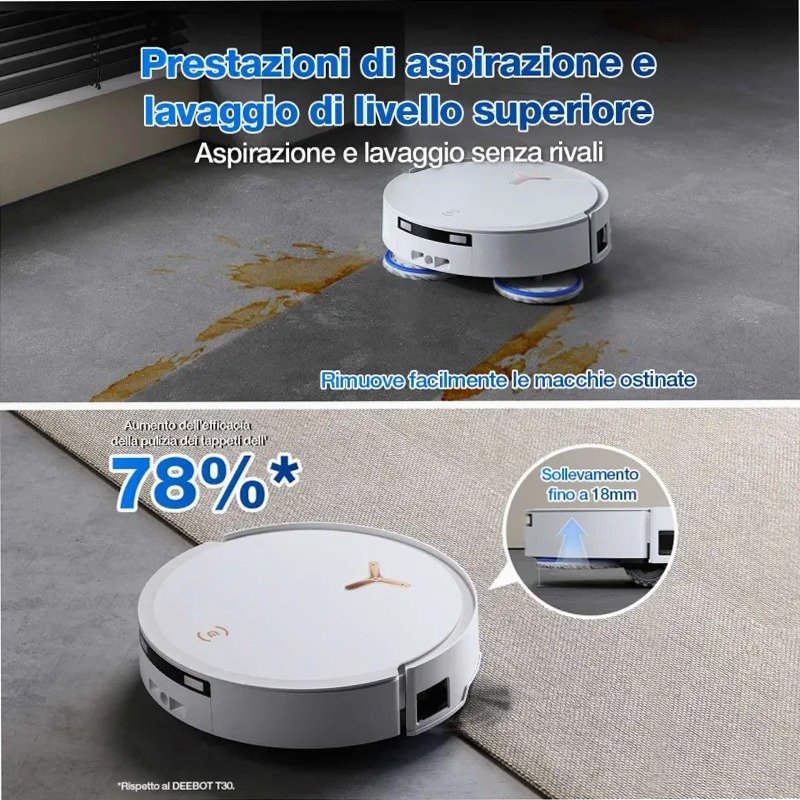 DEEBOT T50 MAX PRO OMNI Bianco