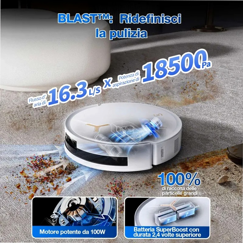 DEEBOT T50 MAX PRO OMNI Bianco