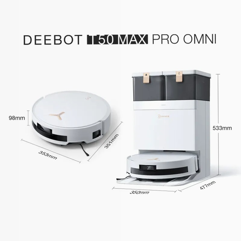 DEEBOT T50 MAX PRO OMNI Bianco