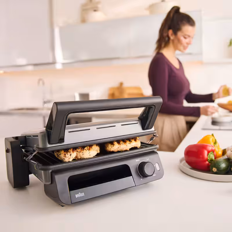 Griglia a contatto MultiGrill 5 CG 5010 Nero/Acciaio inox