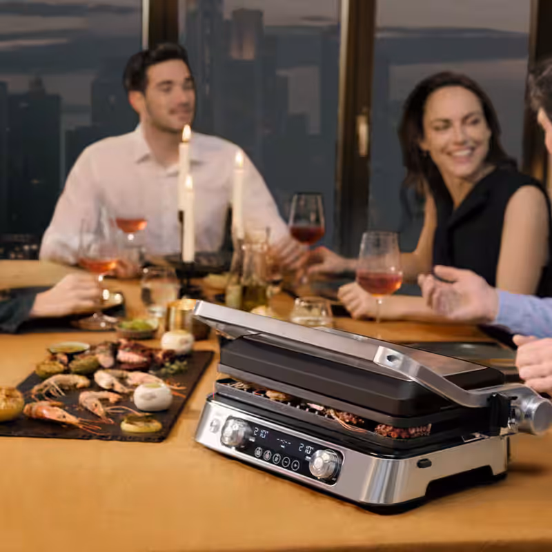 Griglia MultiGrill 9 Pro CG 9140 Nero/Acciaio inox
