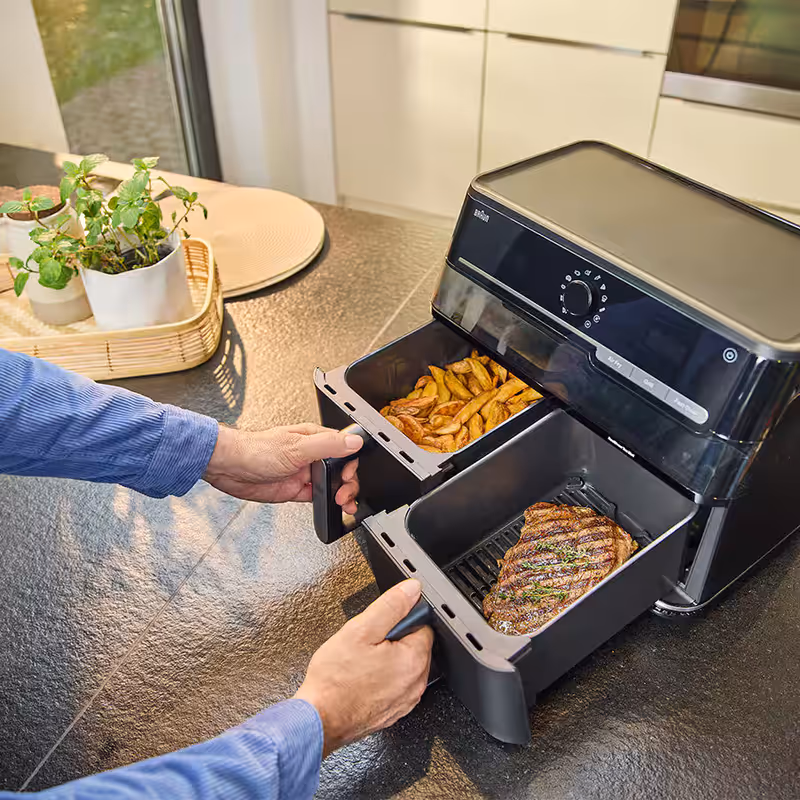 Friggitrice ad Aria TwinCook 5 TD 5073I Nera Nero