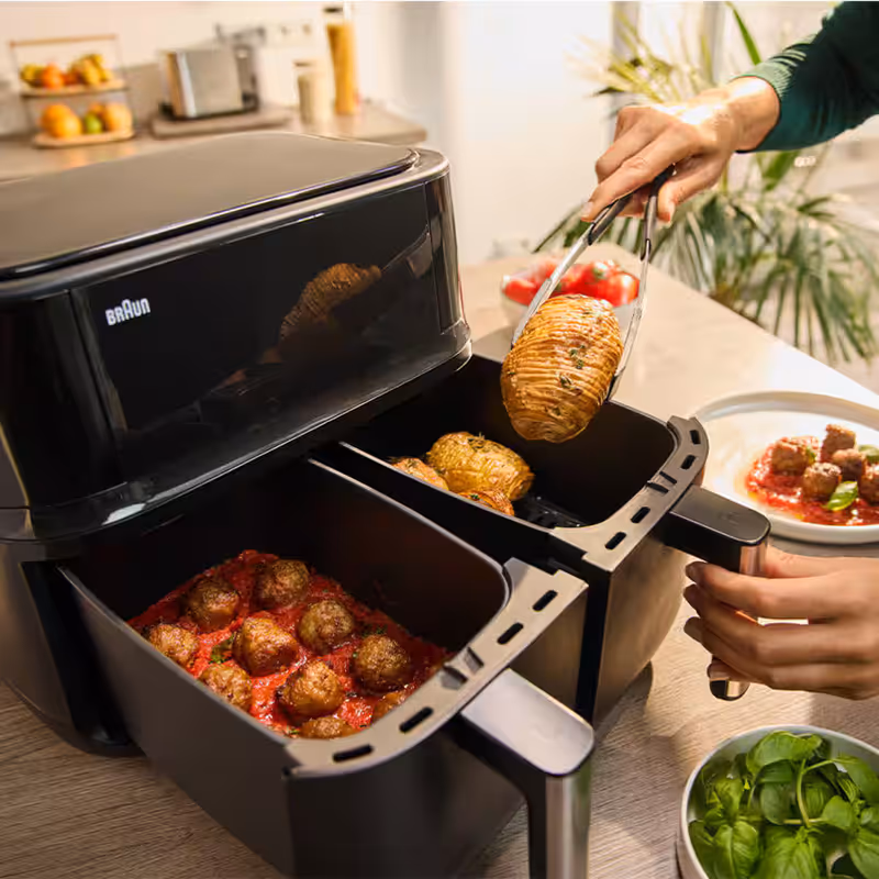 Friggitrice ad Aria TwinCook 3 TD 3030 Nero