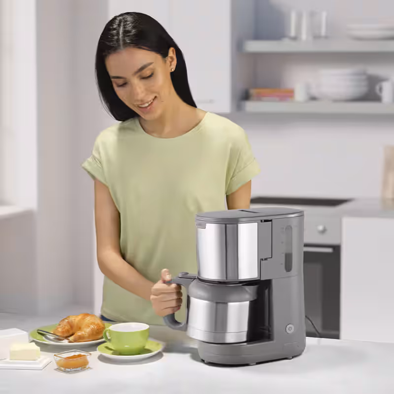 PurShine Coffee Maker KF 1505 Grey Grigio 1.2lt