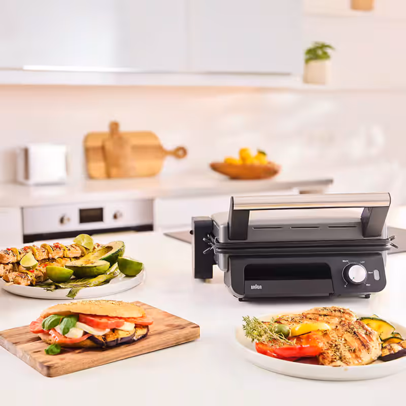 Griglia a contatto MultiGrill 5 CG 5033 Nero/Acciaio inox