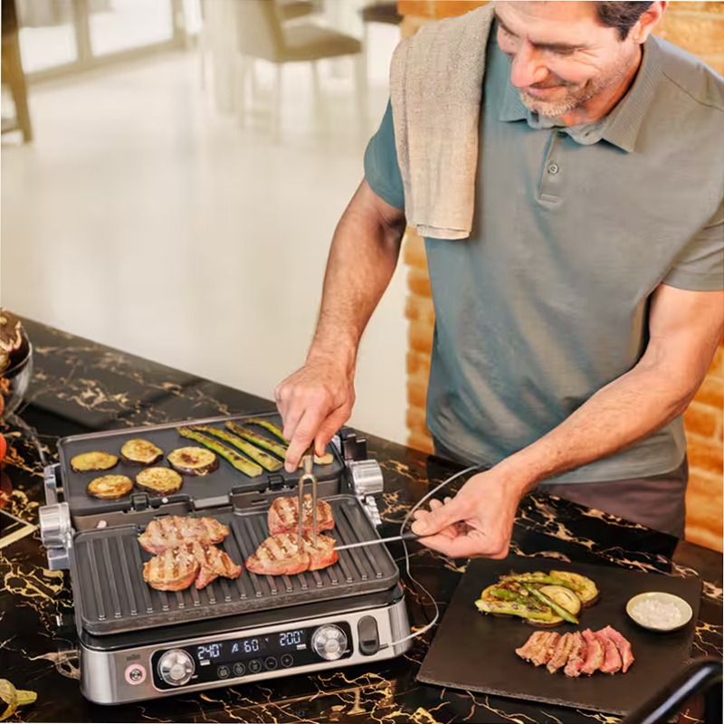 Griglia a contatto MultiGrill 9 Pro CG 9160 Nero/Acciaio inox