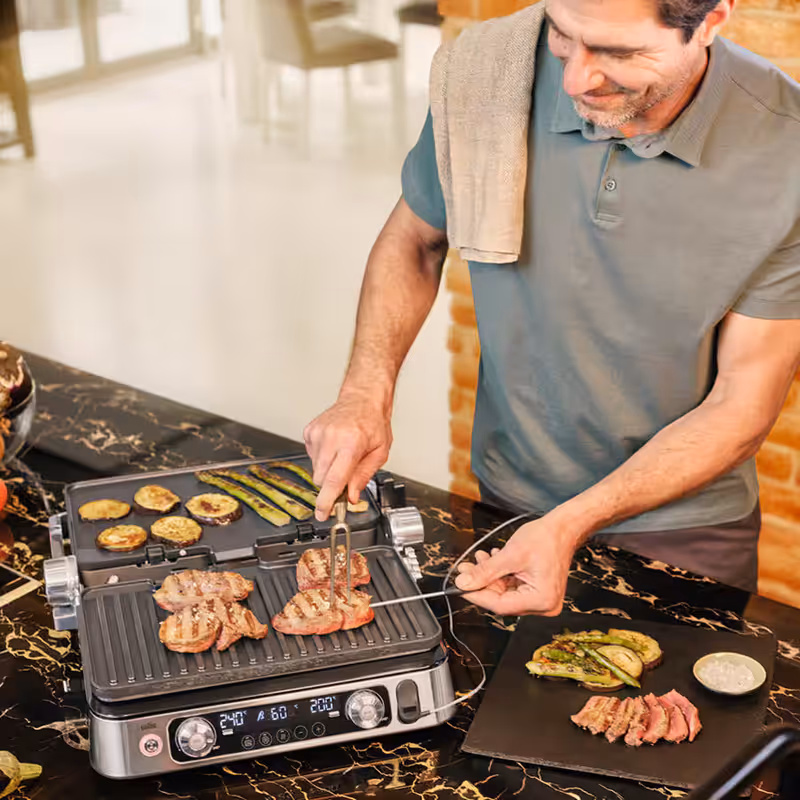 Griglia a contatto MultiGrill 9 Pro CG 9167 Nero/Acciaio inox