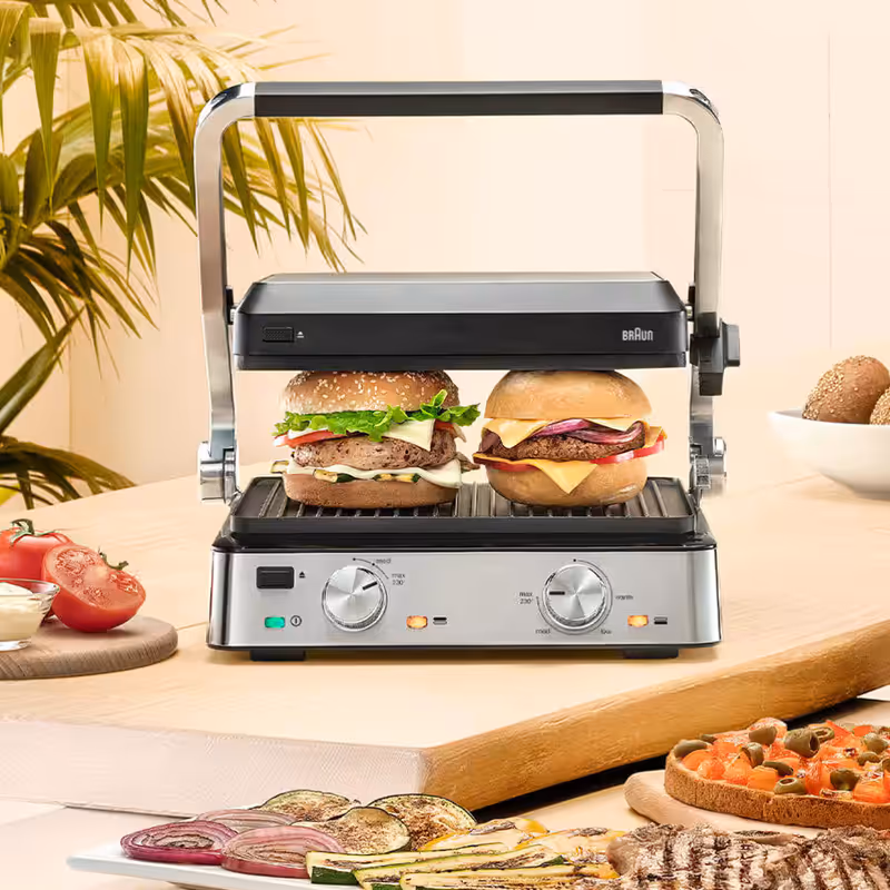 Griglia MultiGrill 7 CG 7020 Nero/Acciaio inox